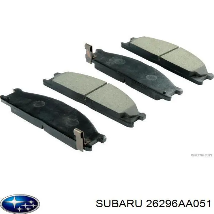 Передние тормозные колодки 26296AA051 Subaru