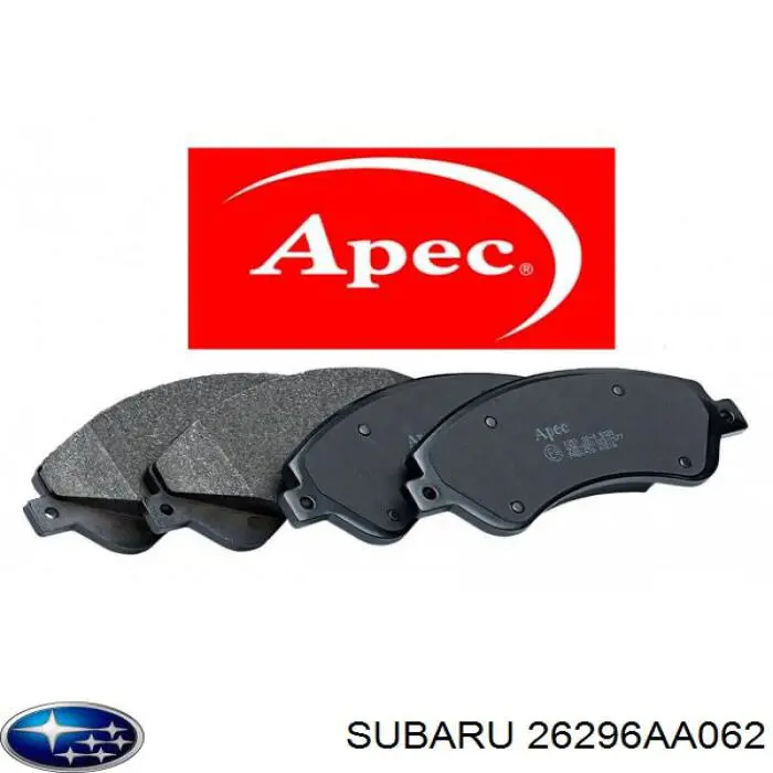 Купить 26296AA062 Subaru Колодки тормозные задние, дисковые