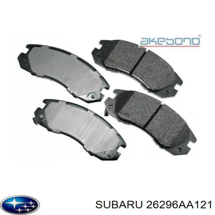 26296AA121 Subaru колодки тормозные передние дисковые