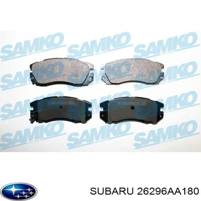 26296AA180 Subaru колодки тормозные передние дисковые