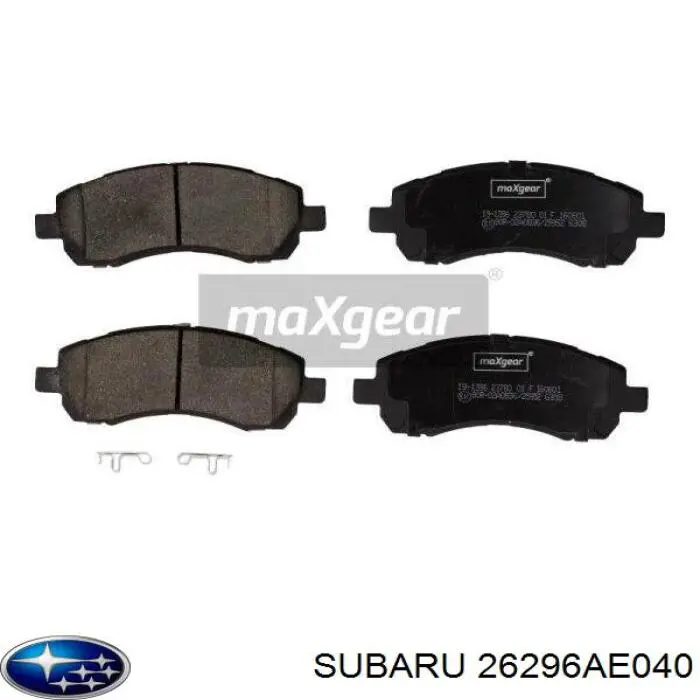 Передние тормозные колодки 26296AE040 Subaru