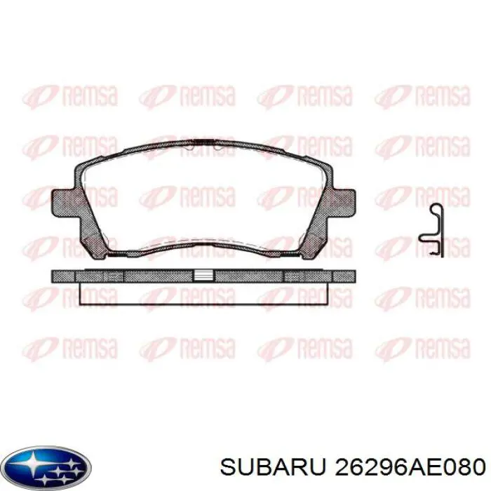 Купить 26296AE080 Subaru Колодки тормозные