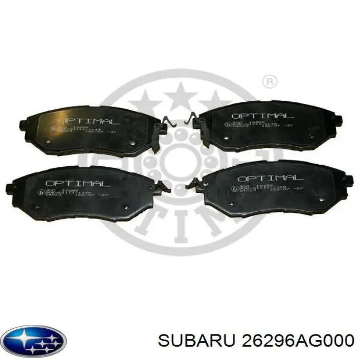 26296AG000 Subaru колодки тормозные передние дисковые