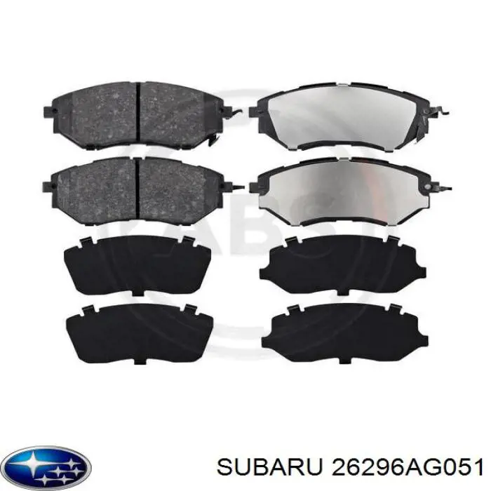 Колодки Subaru 26296AG051 цена, от 40.38 USD