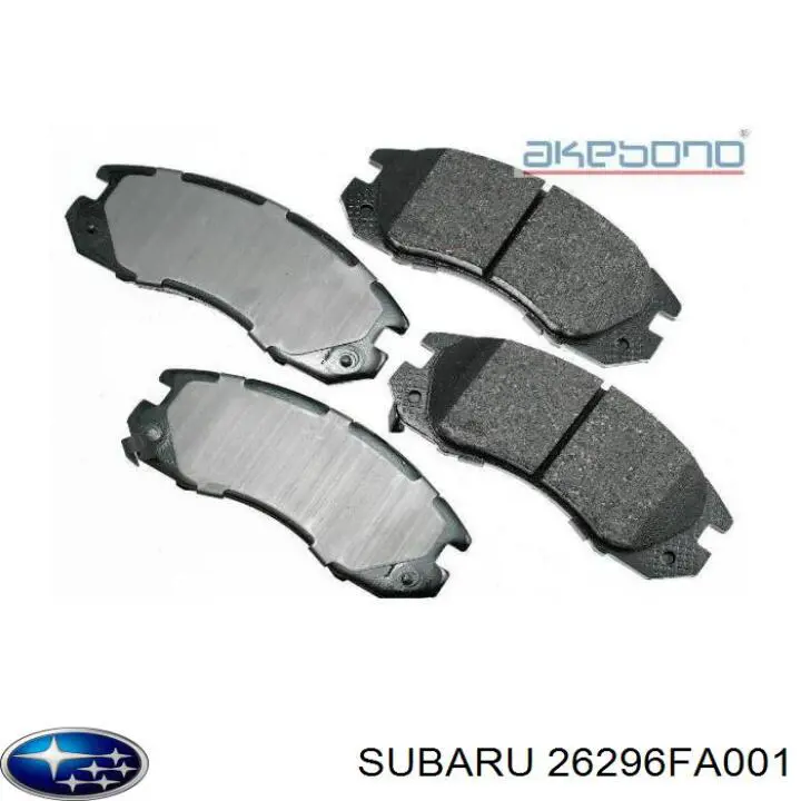 26296FA001 Subaru колодки тормозные передние дисковые