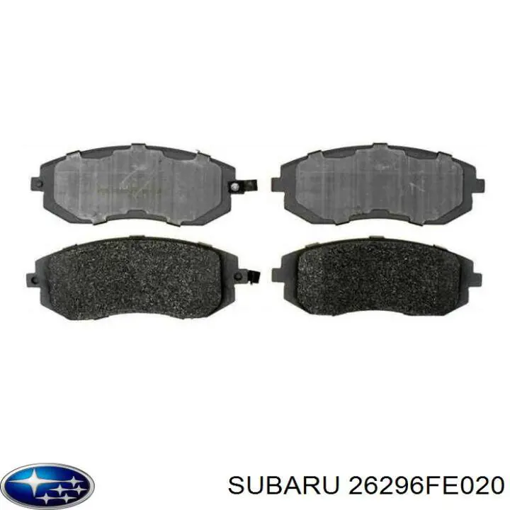 Передние тормозные колодки 26296FE020 Subaru