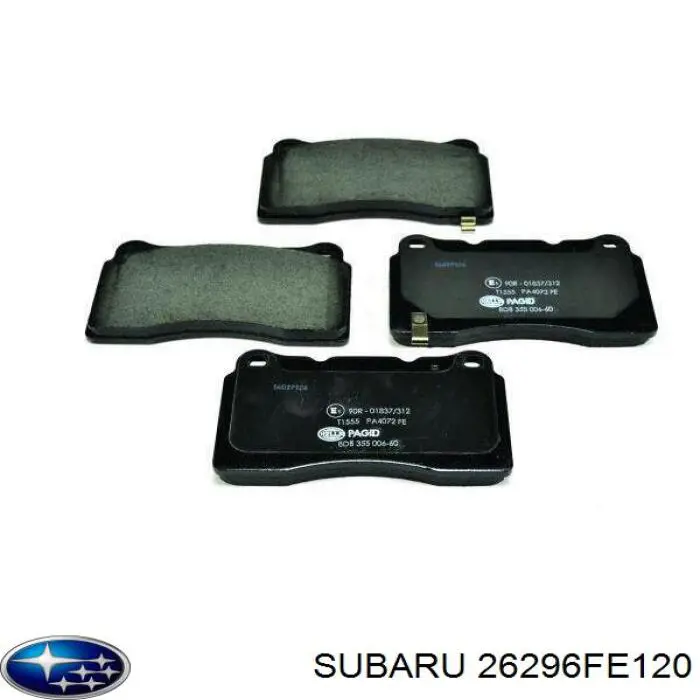 Передние тормозные колодки 26296FE120 Subaru