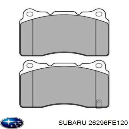 Тормозные колодки Subaru 26296FE120