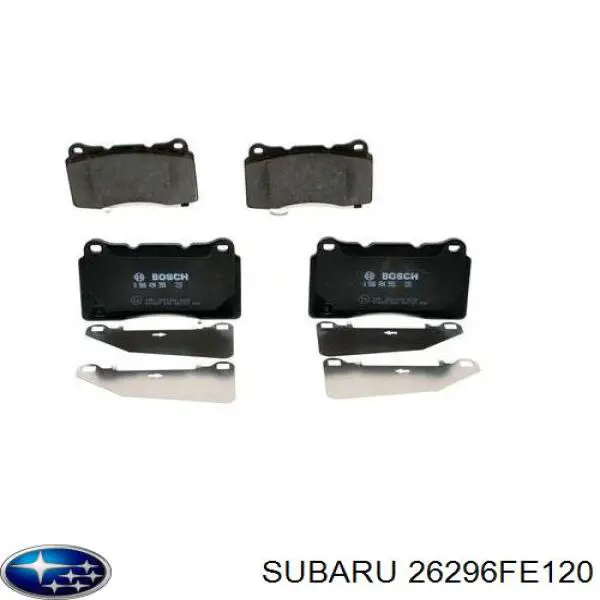 26296FE120 Subaru колодки тормозные передние дисковые