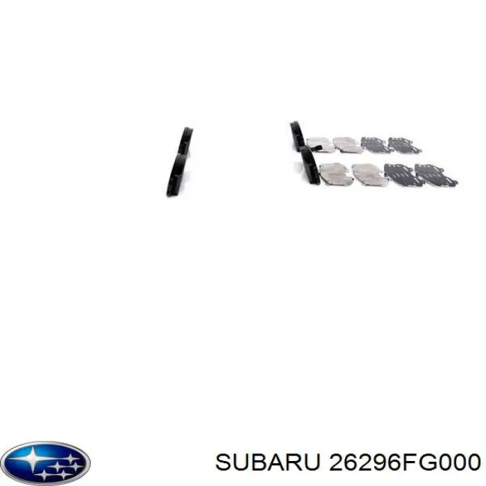 Колодки Subaru 26296FG000 цена, от 30.10 USD