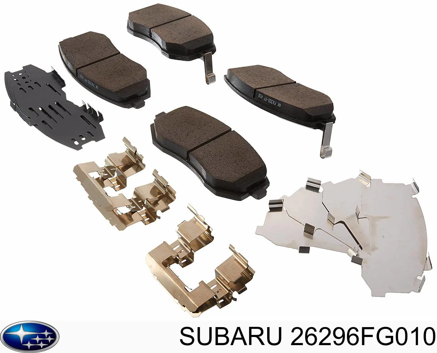 Колодки тормозные передние дисковые SUBARU 26296FG010