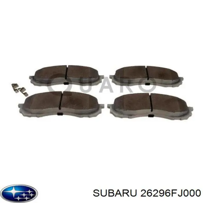 Передние тормозные колодки 26296FJ000 Subaru