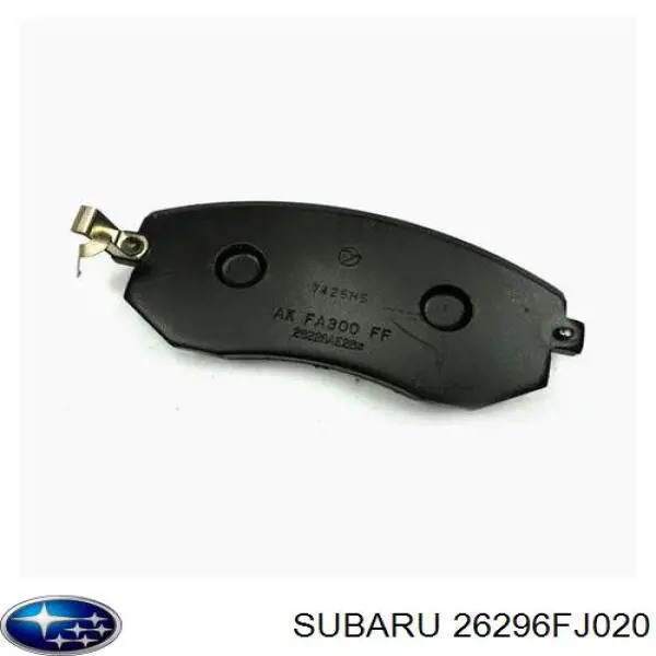 Колодки тормозные передние дисковые SUBARU 26296FJ020