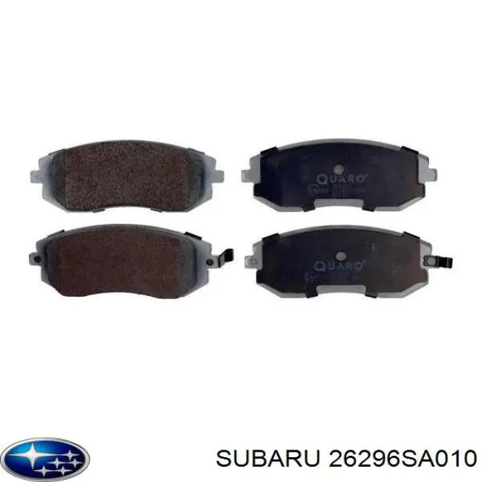 Передние тормозные колодки 26296SA010 Subaru