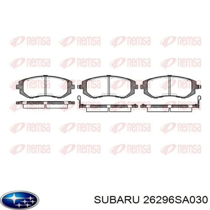 Купить 26296SA030 Subaru Колодки тормозные