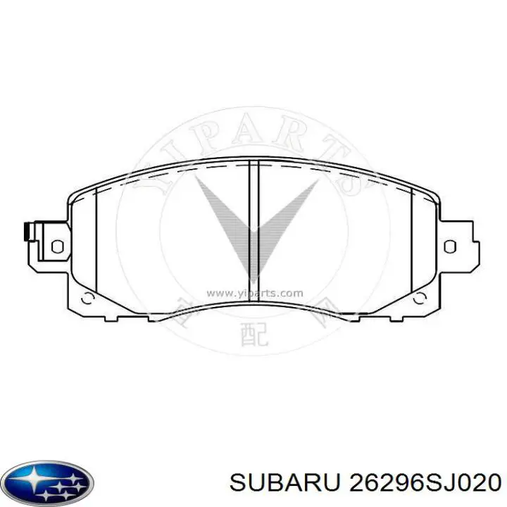 26296SJ020 Subaru передние тормозные колодки