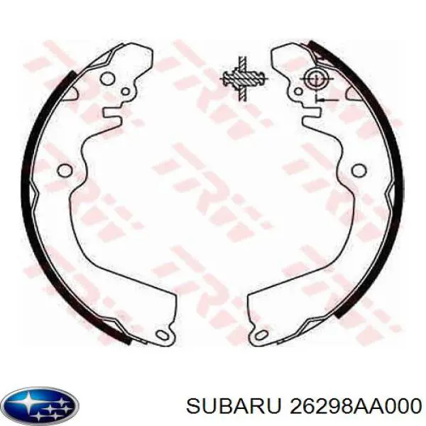 26298AA000 Subaru задние барабанные колодки