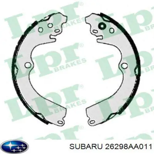 Задние барабанные колодки 26298AA011 Subaru