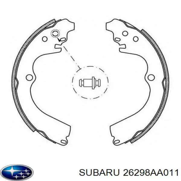 Барабанные колодки Subaru 26298AA011