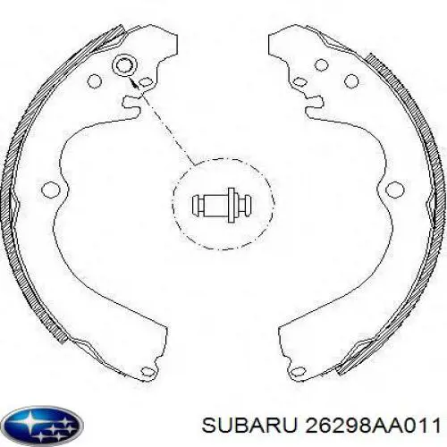 Тормоза рабочие задние ножные и тормозные барабаны Subaru 26298AA011 цена, от 21.51 USD