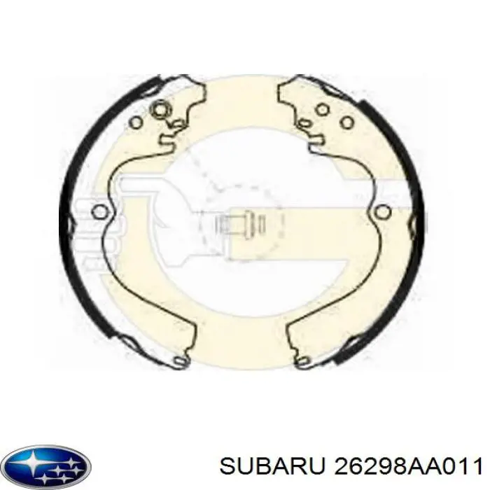 Тормоза рабочие задние ножные и тормозные барабаны Subaru 26298AA011 цена, от 21.51 USD