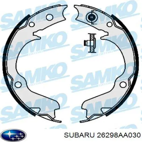 Колодки ручника 26298AA030 Subaru