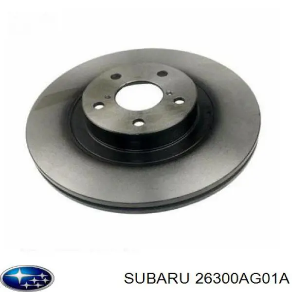 26300AG01A Subaru диск тормозной передний