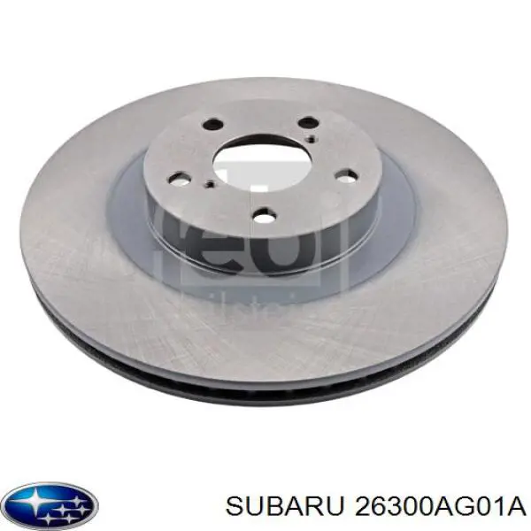Тормоз дисковый передний Subaru 26300AG01A цена, от 15.52 USD