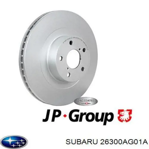 Передние тормозные диски 26300AG01A Subaru