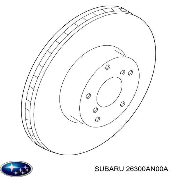 26300AN00A Subaru Диск тормозной передний