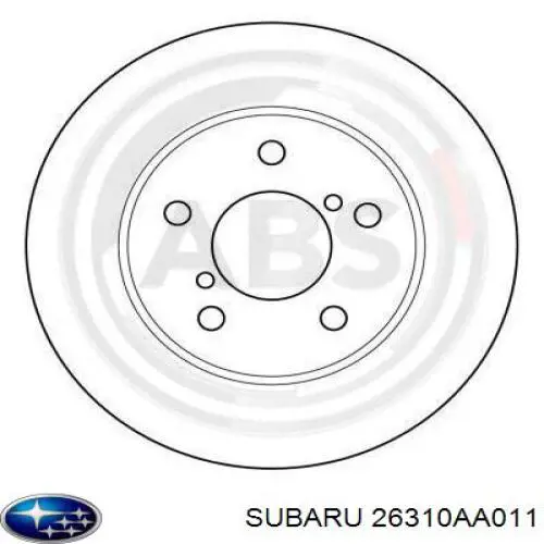 26310AA011 Subaru диск тормозной передний
