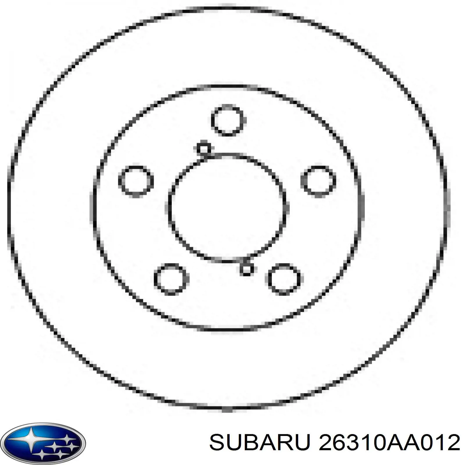 26310AA012 Subaru диск тормозной передний