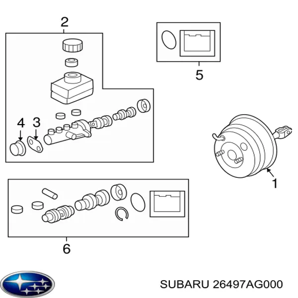 26497AG000 Subaru 