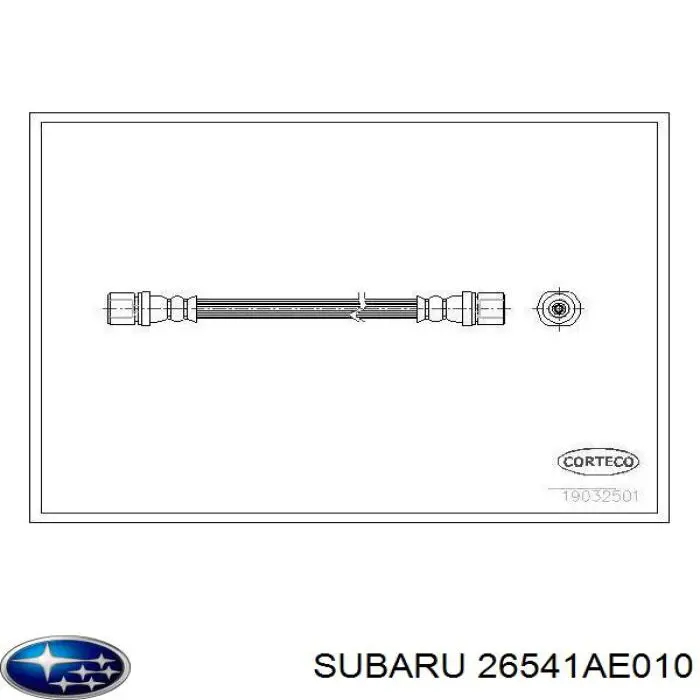 Шланг тормозной задний Subaru 26541AE010