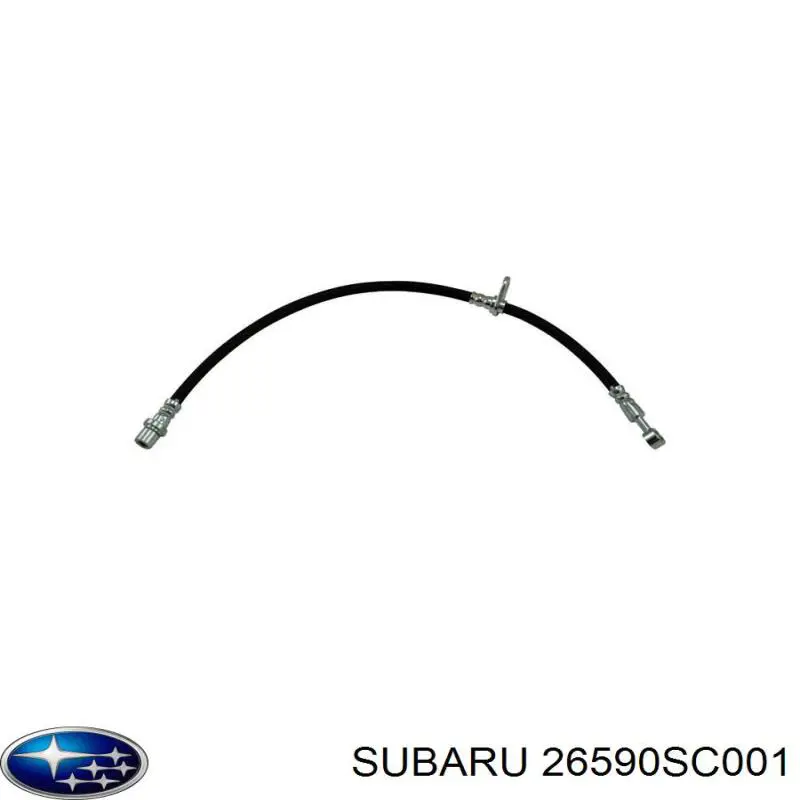 26590SC001 Subaru шланг тормозной передний правый