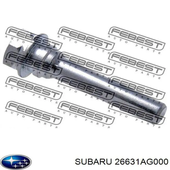 Направляющая суппорта заднего верхняя на Subaru Forester S12, SH