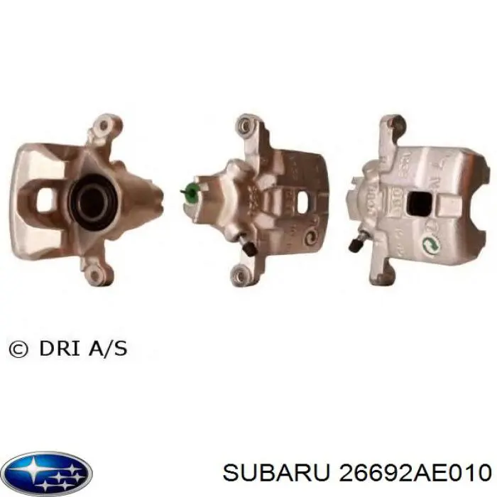 Суппорт тормозной левый задний Subaru 26692AE011