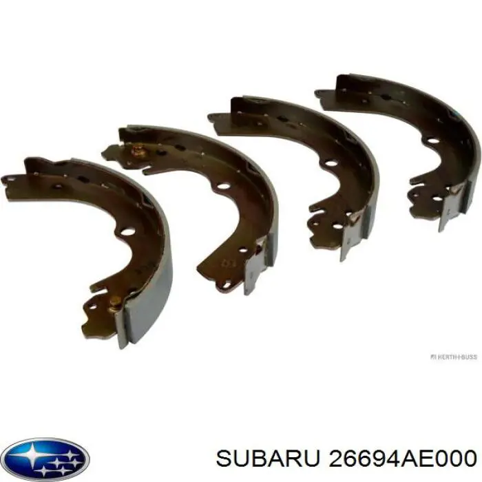 26694AE000 Subaru колодки тормозные задние барабанные