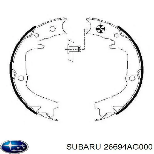 26694AG000 Subaru колодки ручника