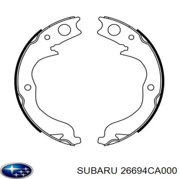 Купить 26694CA000 Subaru Колодки ручника/стояночного тормоза