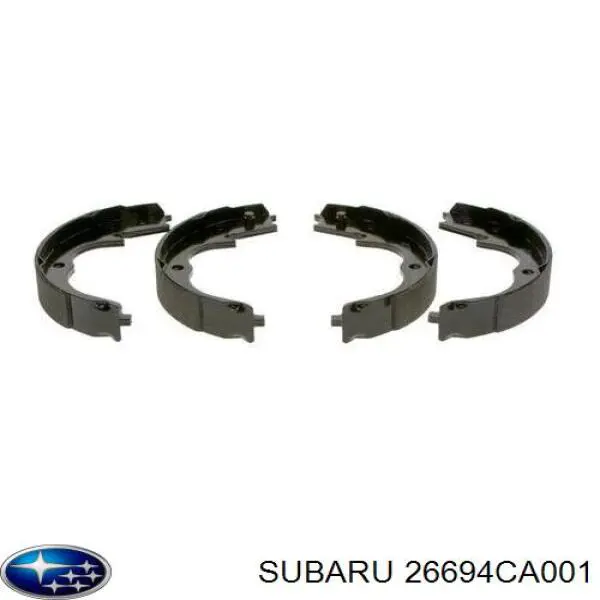 26694CA001 Subaru колодки ручника (стояночного тормоза)