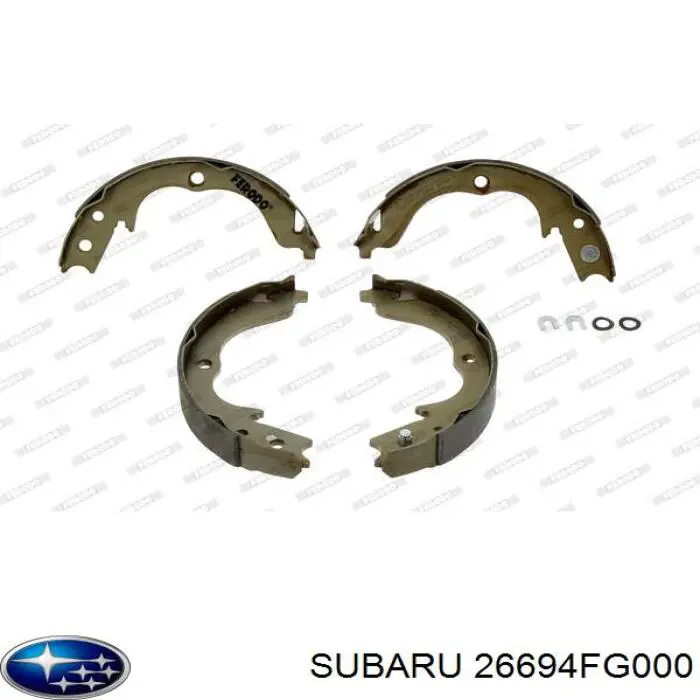 Колодки тормозные задние барабанные SUBARU 26694FG000