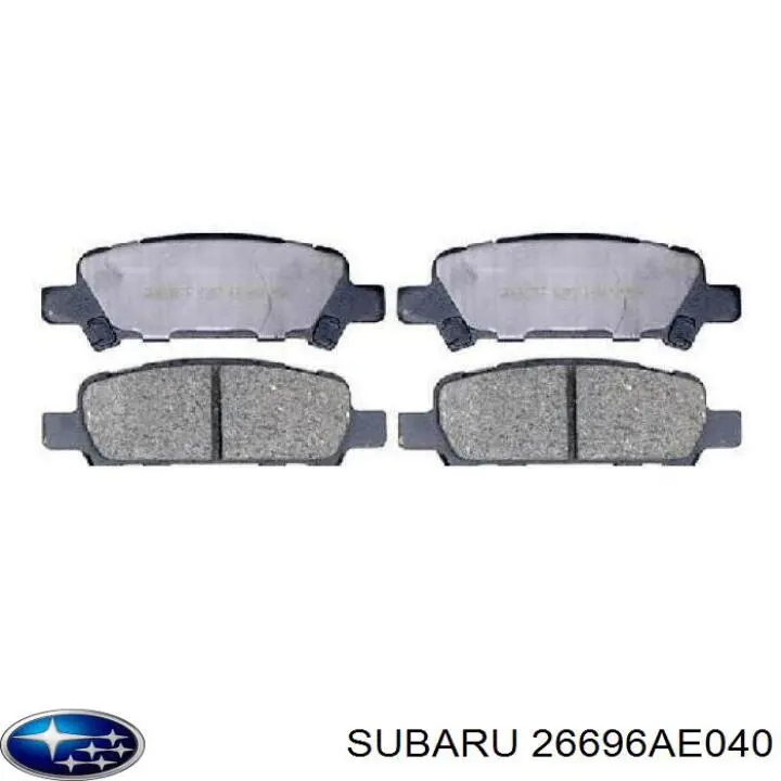 26696AE040 Subaru задние тормозные колодки
