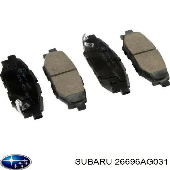 26696AG031 Subaru колодки тормозные задние дисковые