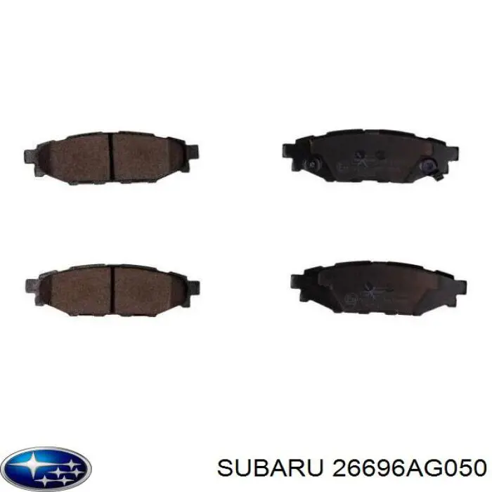 Купить 26696AG050 Subaru Колодки тормозные задние, дисковые