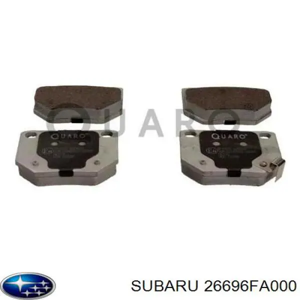 Задние тормозные колодки 26696FA000 Subaru