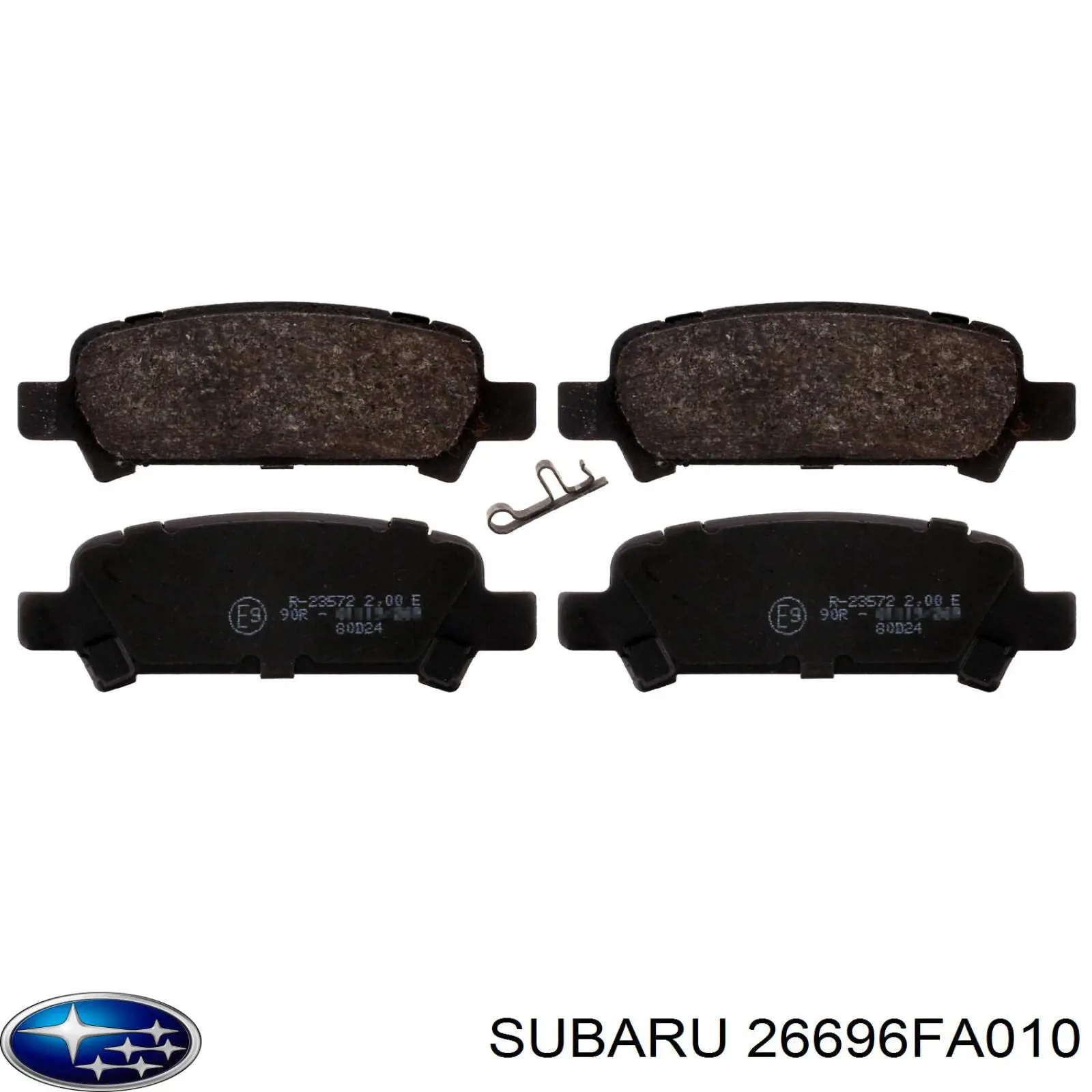 26696FA010 Subaru колодки тормозные задние дисковые