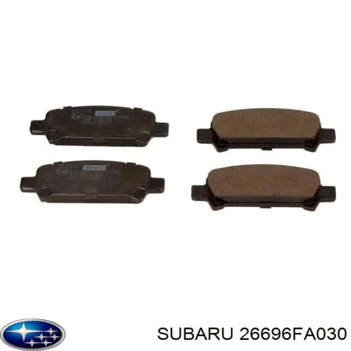 26696FA030 Subaru задние тормозные колодки
