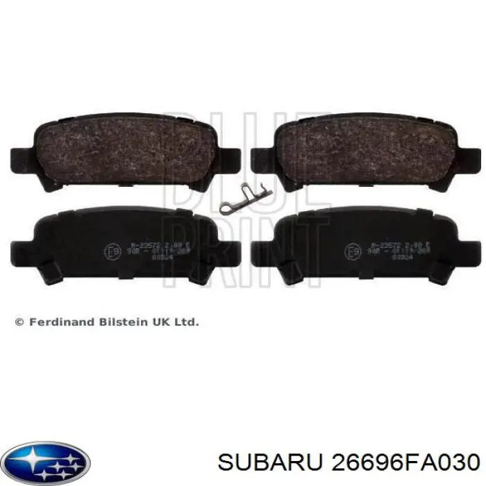 Купить 26696FA030 Subaru Колодки тормозные задние, дисковые