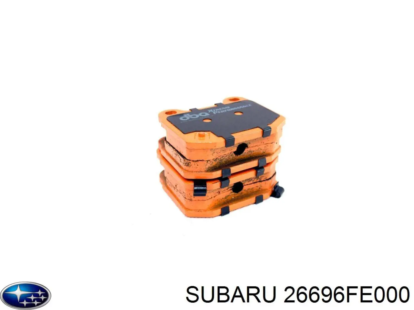 Колодки тормозные задние дисковые SUBARU 26696FE000